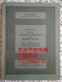 伦敦苏富比1978年3月30日精美的中国瓷器工艺品 专场拍卖 苏富比1978年瓷器春拍图录